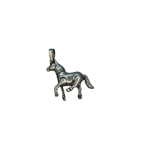 Pure Silver Antique Horse Pendent 8.72G By Mahita Collections
